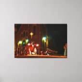 Outdoornativiteitsscène Canvas Afdruk (Voorkant)