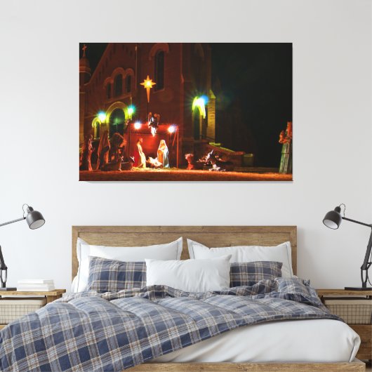 Outdoornativiteitsscène Canvas Afdruk (Insitu (Slaapkamer))