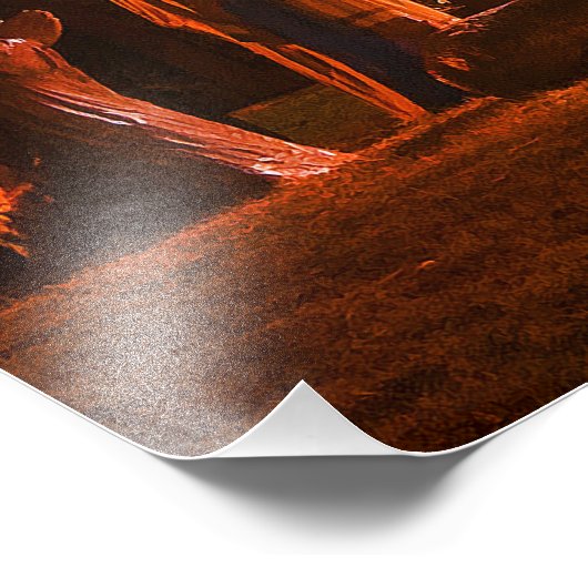 Outdoornativiteitsscène Foto Afdruk (Hoek)