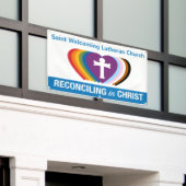 OutdoorRIC "Uw Kerk"-banner (Horiz) Spandoek (Buitenkant Gebouw)