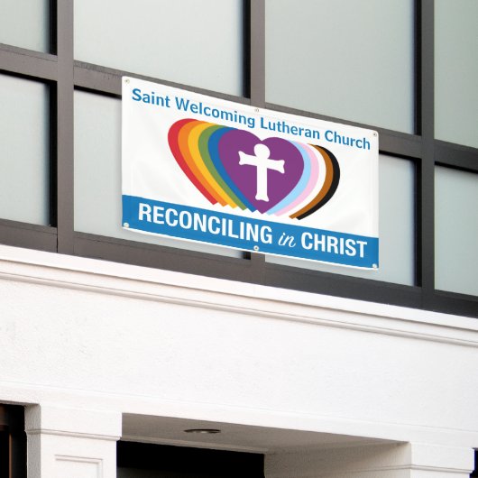 OutdoorRIC "Uw Kerk"-banner (Horiz) Spandoek (Buitenkant Gebouw)