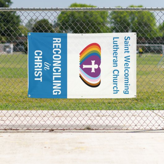 OutdoorRIC "Uw Kerk"-banner (verticaal) Spandoek (Insitu)