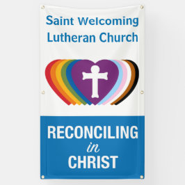 OutdoorRIC "Uw Kerk"-banner (verticaal) Spandoek