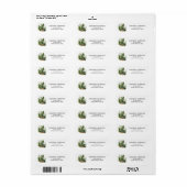 Outdoors Pine Tree Woods Address Label (Full Sheet)