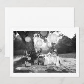 OUTDOORS VAN DE PARTIJ GEBEURTENISINVITATIE KAART (Voorkant / Achterkant)