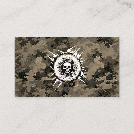 Outdoorsman Camouflage Hunt Fish Pro Informatie Visitekaartje (Voorkant)