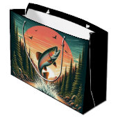Outdoorsman forel natuur groot cadeauzakje (Achterkant Gekanteld)