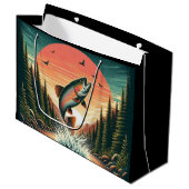Outdoorsman forel natuur groot cadeauzakje (Voorkant Gekanteld)