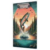 Outdoorsman forel natuur klembord (Links)