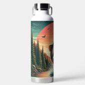 Outdoorsman forel natuur waterfles (Voorkant)