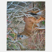 Outdoorsman Whitetail Buck Wildlife AcrylArt Fleece Deken (Voorkant)