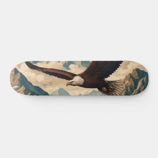 Outdoorsman zeearend gebergte persoonlijk skateboard (Horizontaal)