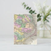 Outer Banks and Eastern North Carolina Map (1827) Briefkaart (Staand voorkant)