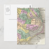 Outer Banks and Eastern North Carolina Map (1827) Briefkaart (Voorkant / Achterkant)