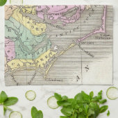 Outer Banks and Eastern North Carolina Map (1827) Theedoek (Gevouwen)