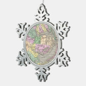 Outer Banks and Eastern North Carolina Map (1827) Tin Sneeuwvlok Ornament (Rechts)