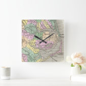 Outer Banks and Eastern North Carolina Map (1827) Vierkante Klok (Huis)