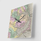 Outer Banks and Eastern North Carolina Map (1827) Vierkante Klok (Hoek)