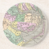 Outer Banks and Eastern North Carolina Map (1827) Zandsteen Onderzetter (Voorkant)