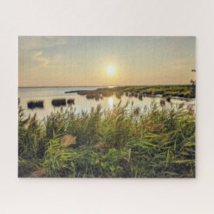 Outer Banks Duck North Carolina Zonsondergang Puzz Legpuzzel