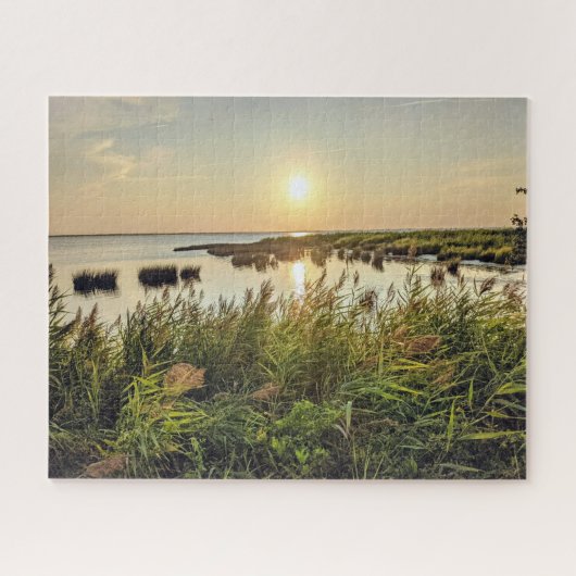 Outer Banks Duck North Carolina Zonsondergang Puzz Legpuzzel (Horizontaal)