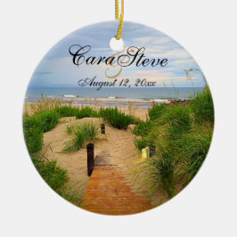 Outer Banks Dunes Bride en Groom Ornament