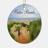 Outer Banks Dunes Kerstversiering Keramisch Ornament (Links)