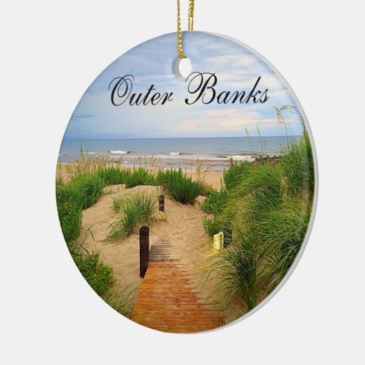 Outer Banks Dunes Kerstversiering Keramisch Ornament (Links)