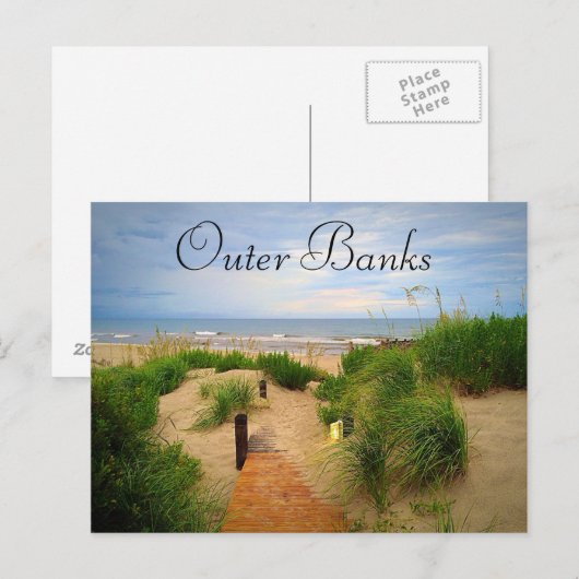 Outer Banks Dunes Postcard Briefkaart (Voorkant / Achterkant)
