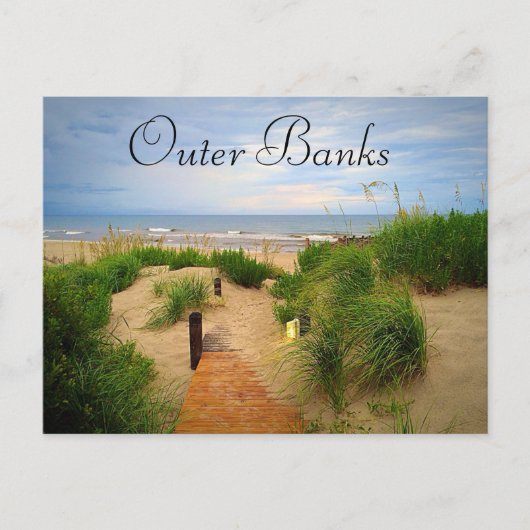Outer Banks Dunes Postcard Briefkaart (Voorkant)