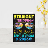 Outer Banks Family Vacay Vacation 2026 Straight Tr Kaart (Gele Bloem)