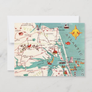 Outer Banks Kitty Hawk Ansichtkaart Briefkaart