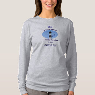 Outer Banks -- My Happy Place -- T-shirt met lange