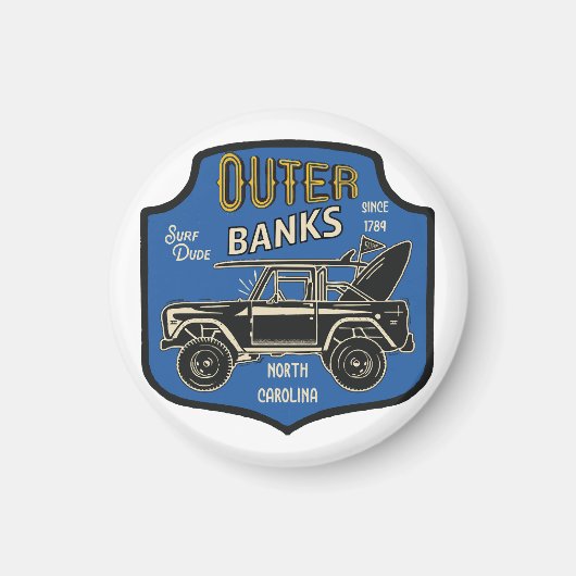 Outer Banks NC-badge Magneet (Voorkant)