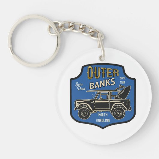 Outer Banks NC-badge Sleutelhanger (Voorkant)