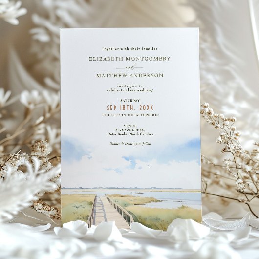 Outer Banks NC bruiloft Kaart