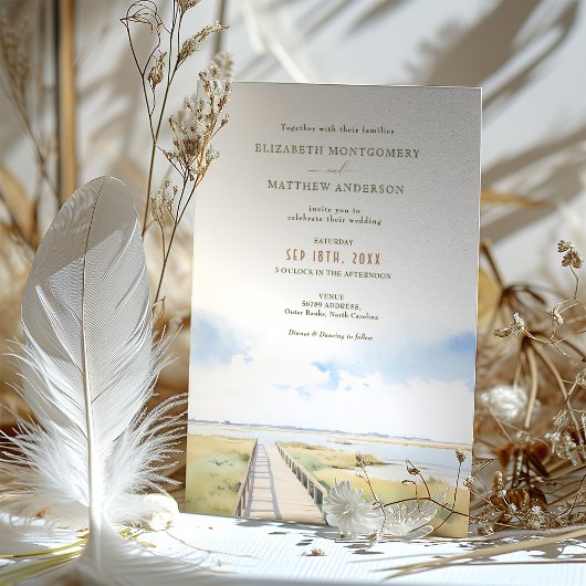 Outer Banks NC bruiloft Kaart