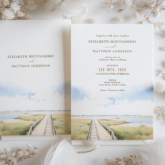 Outer Banks NC bruiloft Kaart