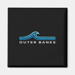 Outer Banks Nc Golven Vintage Heren Dames Meisjes Magneet