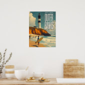 Outer Banks NC Vintage Travel Poster (Keuken)
