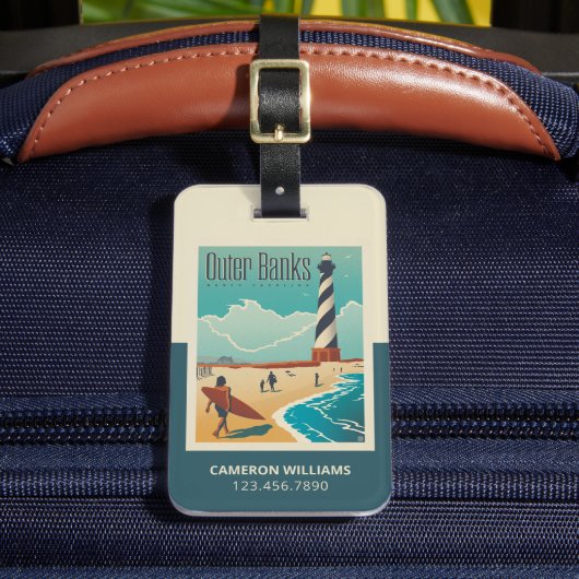 Outer Banks | North Carolina Bagagelabel (Voorkant Insitu 2)