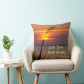 Outer Banks North Carolina Beach Sunset Oranje Sky Kussen (Stoel)