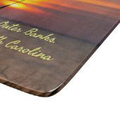 Outer Banks North Carolina Beach Sunset Oranje Sky Snijplank (Hoek)