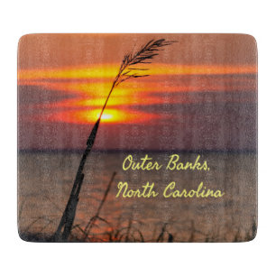 Outer Banks North Carolina Beach Sunset Oranje Sky Snijplank