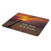 Outer Banks North Carolina Beach Sunset Oranje Sky Snijplank (Hoek)