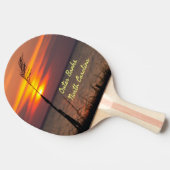 Outer Banks North Carolina Beach Sunset Oranje Sky Tafeltennisbatje (Zijkant)