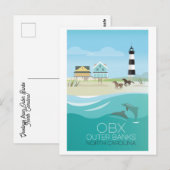 Outer Banks, North Carolina Briefkaart (Voorkant / Achterkant)