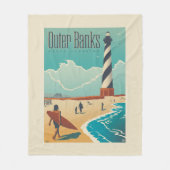 Outer Banks | North Carolina Fleece Deken (Voorkant)
