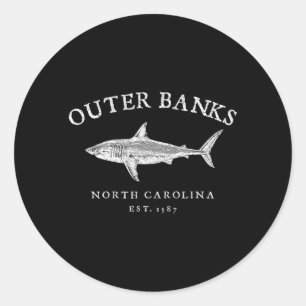 Outer Banks North Carolina Haai Obx Reizen Ronde Sticker