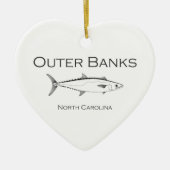 Outer Banks North Carolina King Mackerel Keramisch Ornament (Voorkant)